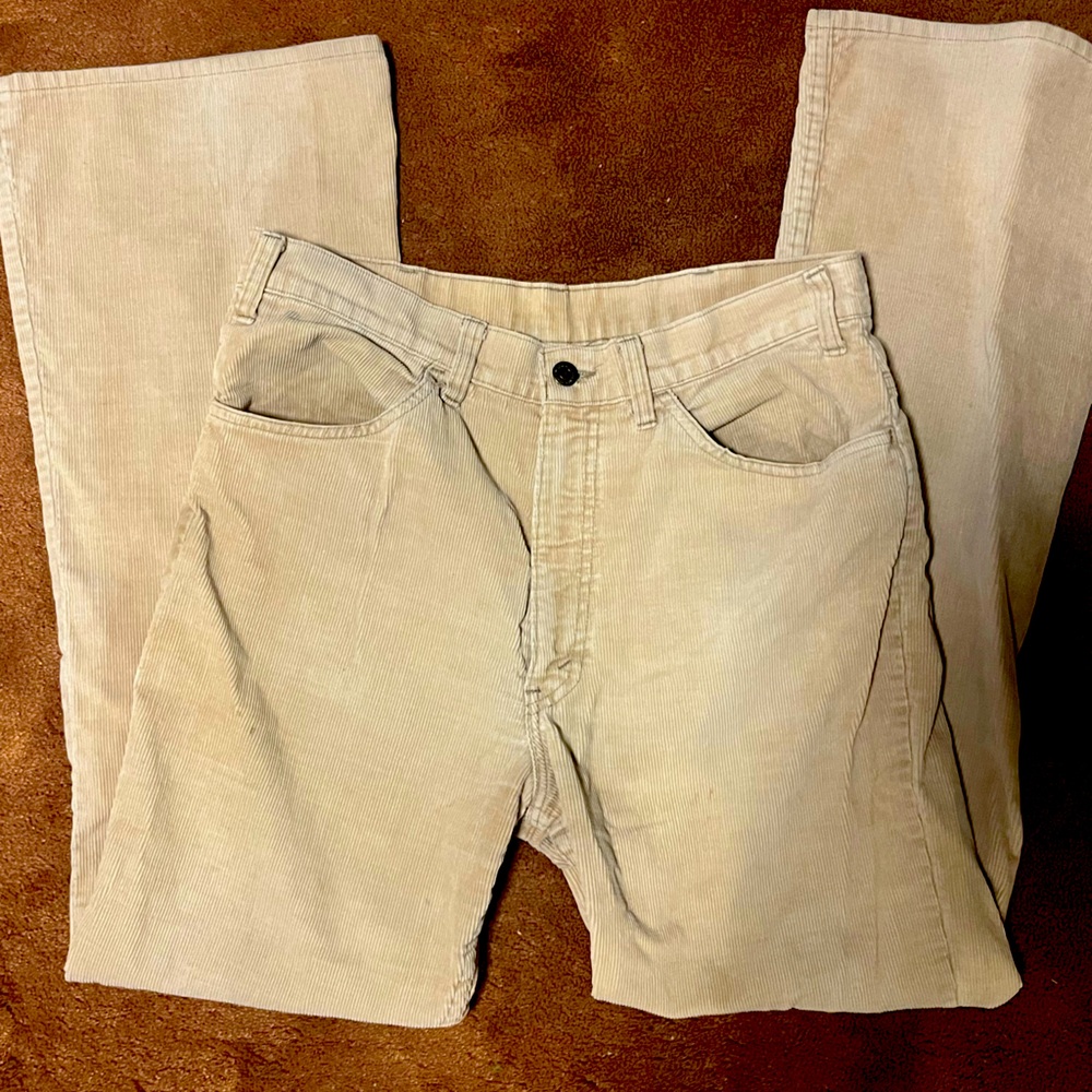 VINTAGE LEVIS White Tab corduroy flare pants